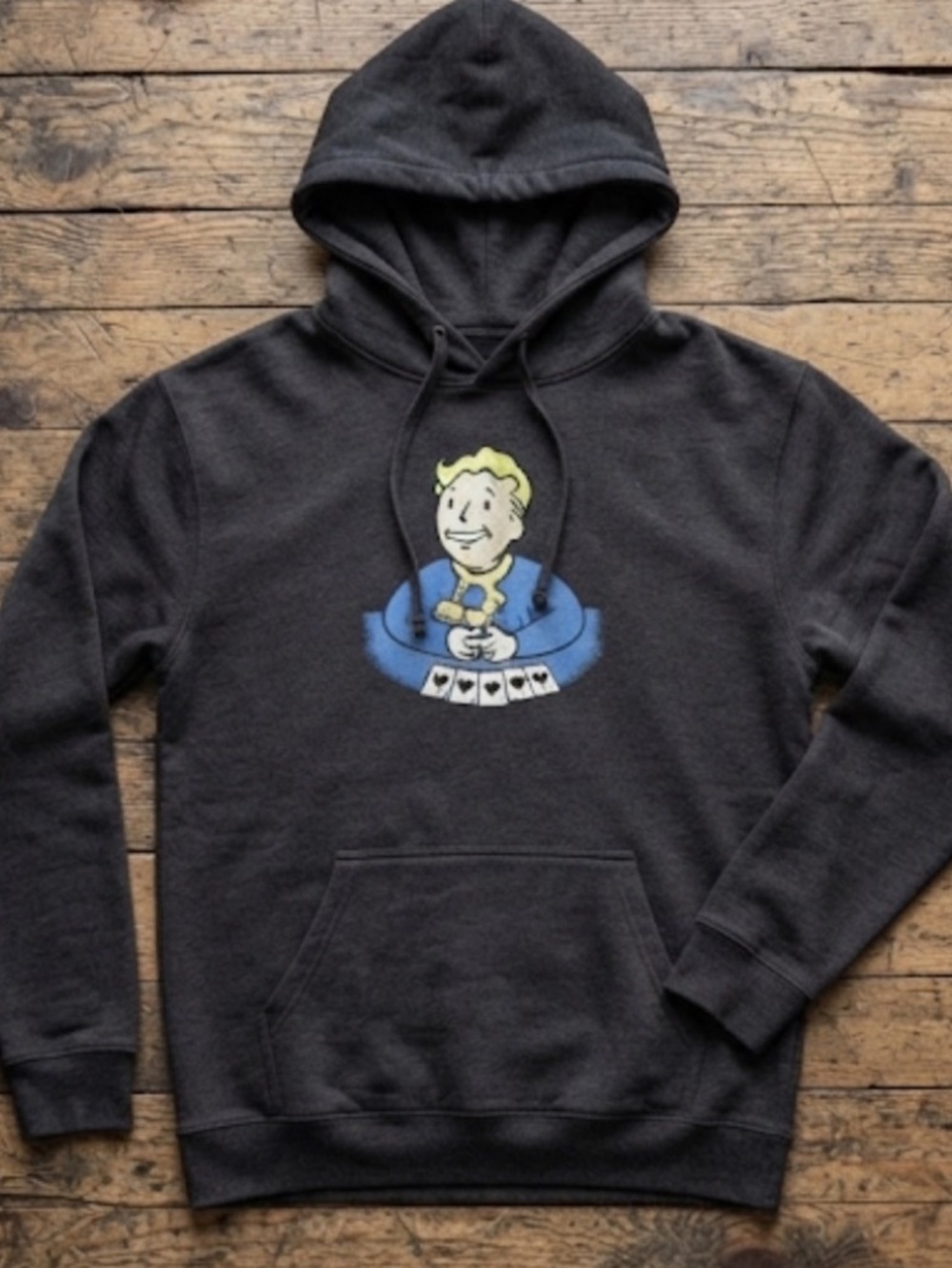 Fallout Black Graphic Hoodie Size Large